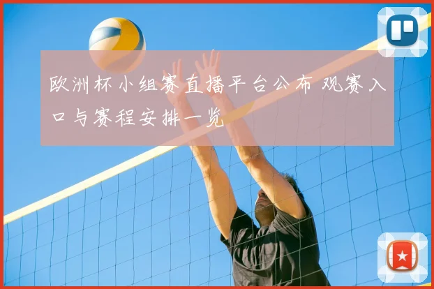 欧洲杯小组赛直播平台公布 观赛入口与赛程安排一览