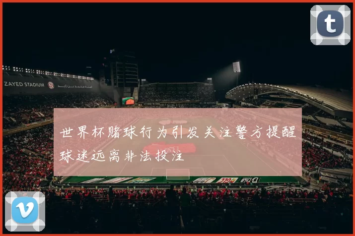 世界杯赌球行为引发关注警方提醒球迷远离非法投注
