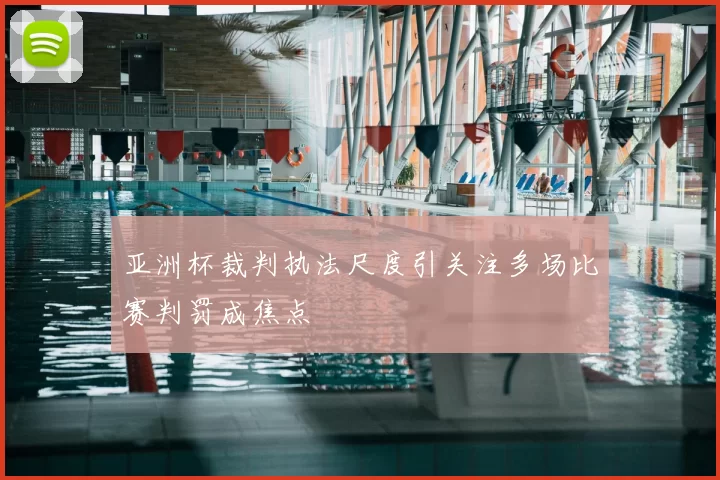 亚洲杯裁判执法尺度引关注多场比赛判罚成焦点